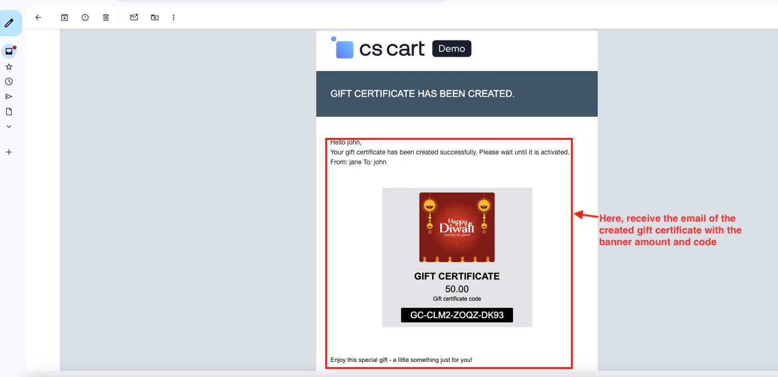 Advance Gift Certificate — illustration 21