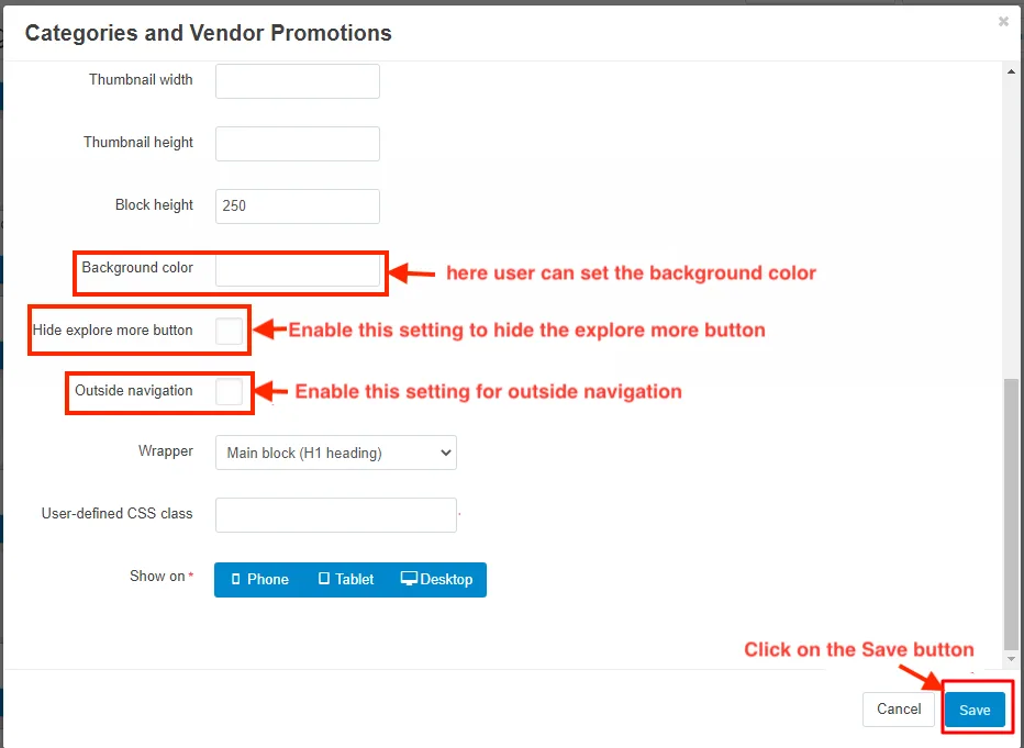 Category & Vendor promotions Addon — illustration 13