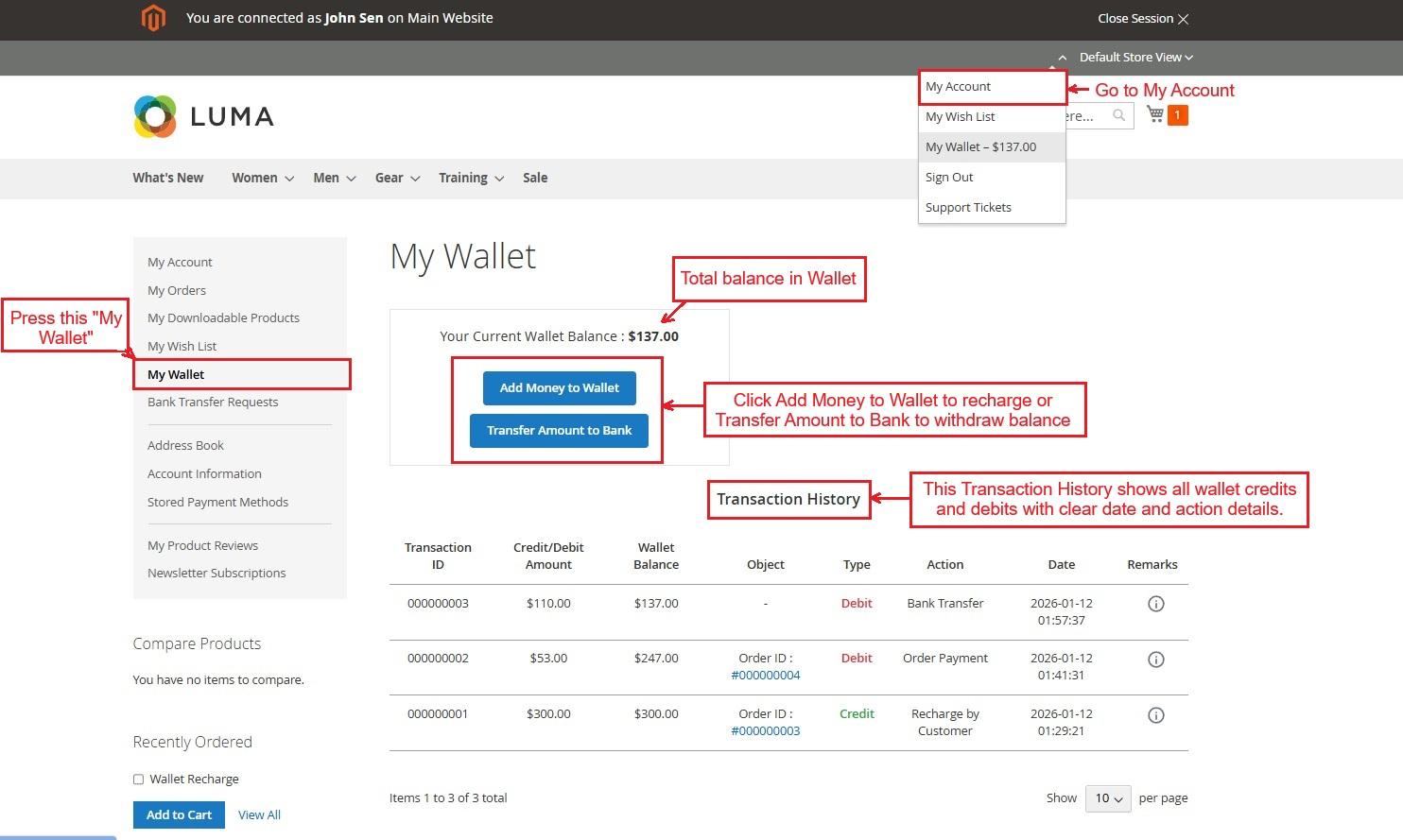 My Wallet on storefront