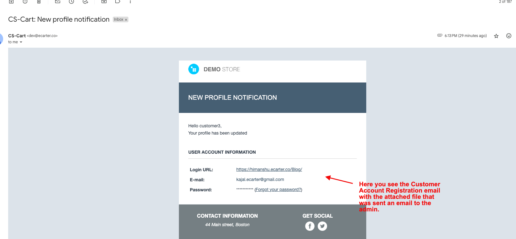 account registration