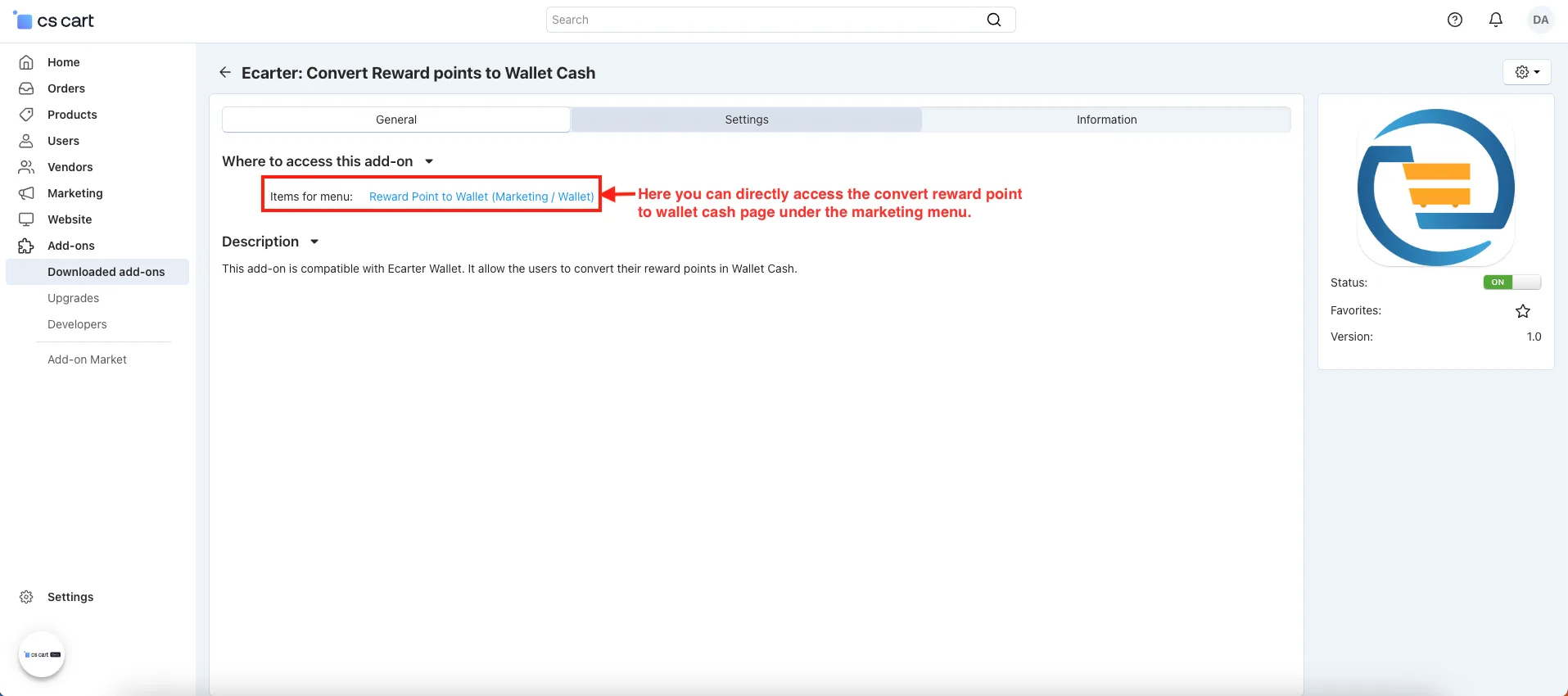 Convert Reward points to Wallet Cash — illustration 1