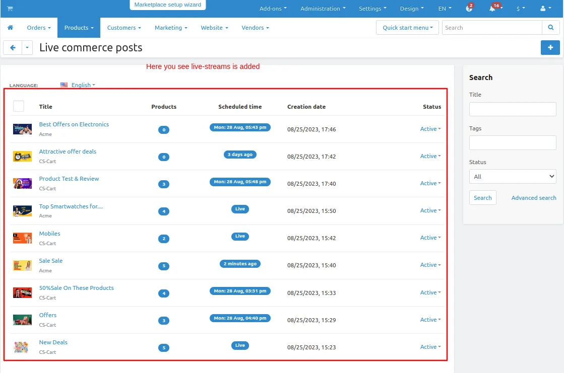 CS-Cart Live Commerce Add-on: Livestream Shop — illustration 30
