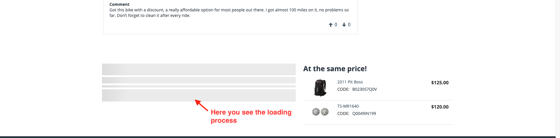 loading process