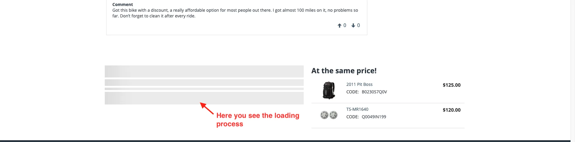 loading process