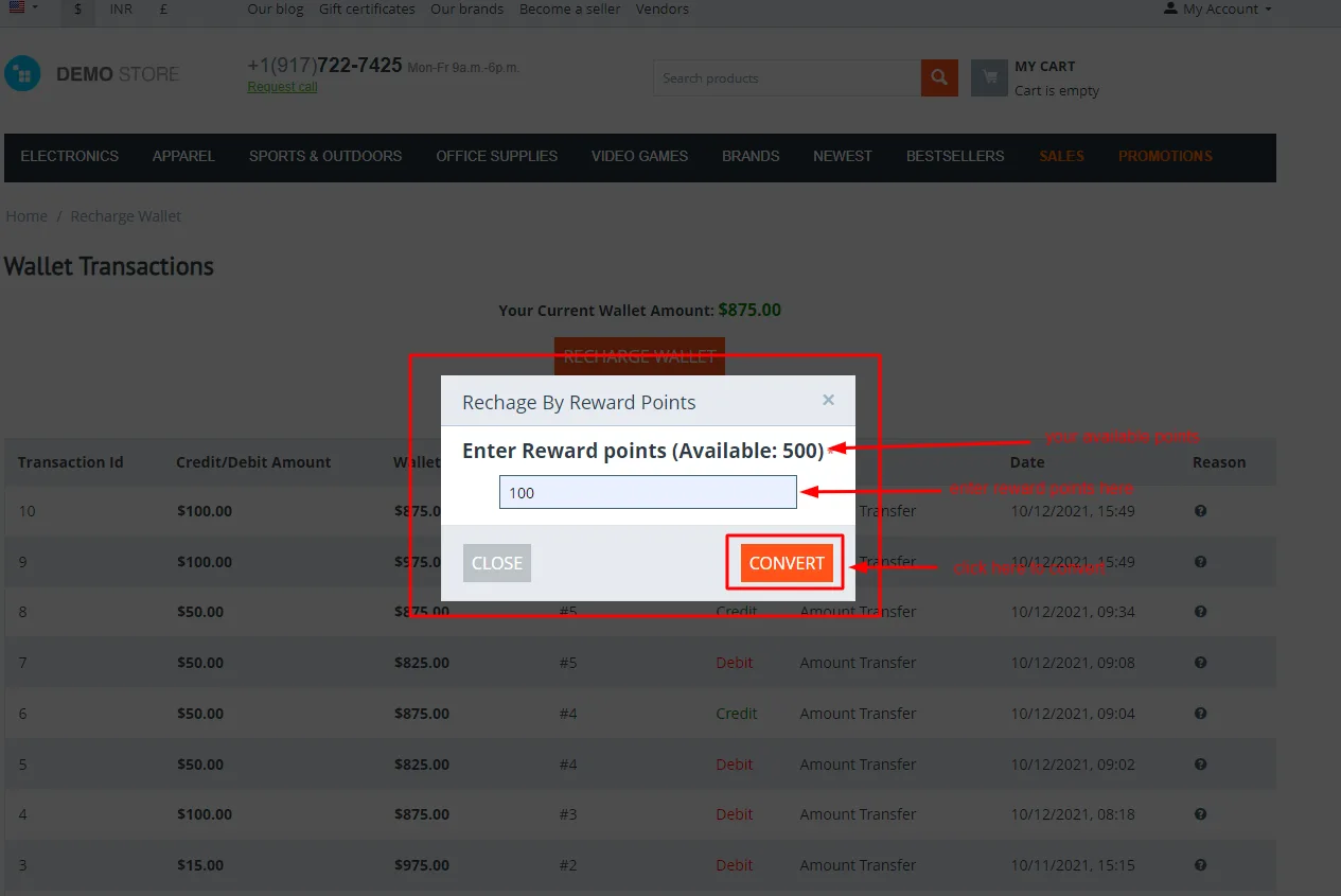 CS-Cart Wallet Add-on: Store Credit & Refunds — illustration 4