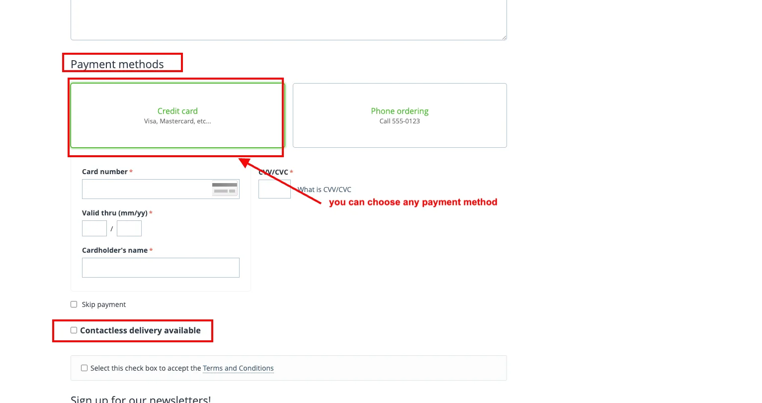 checkout page2