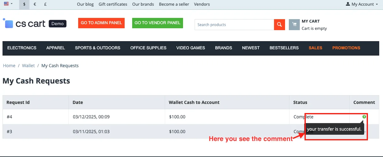 Transfer Wallet Cash to Account — illustration 19