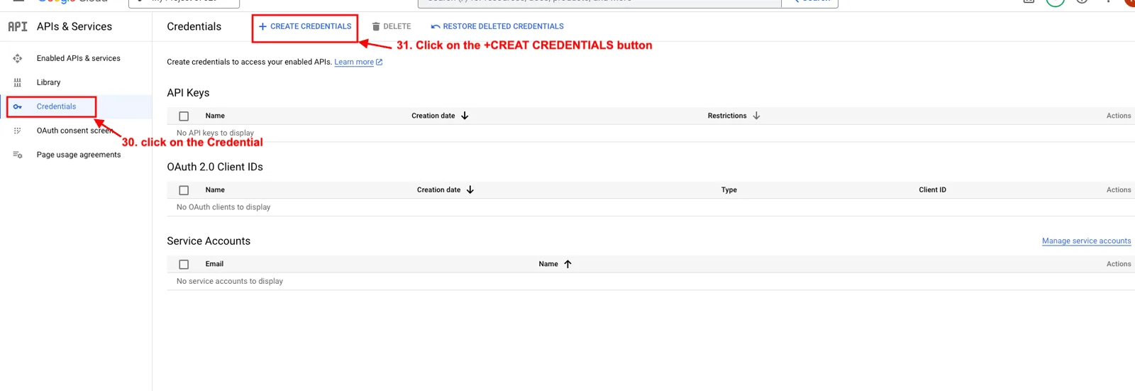 OAuth consent screen page1