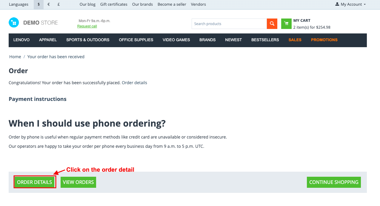 order