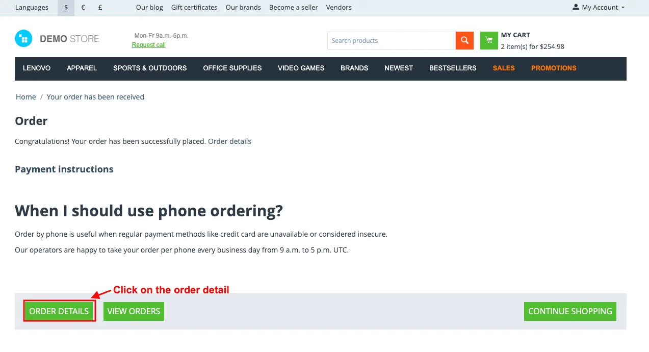 order