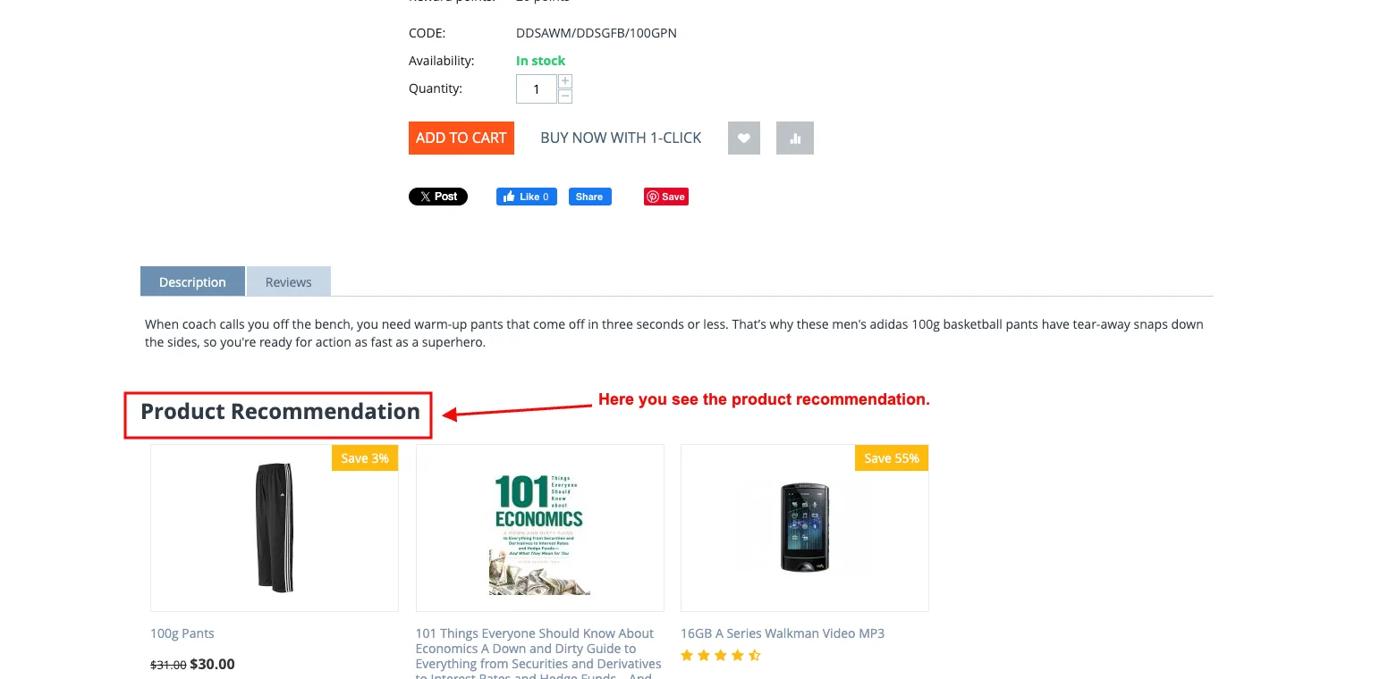 product recommendation