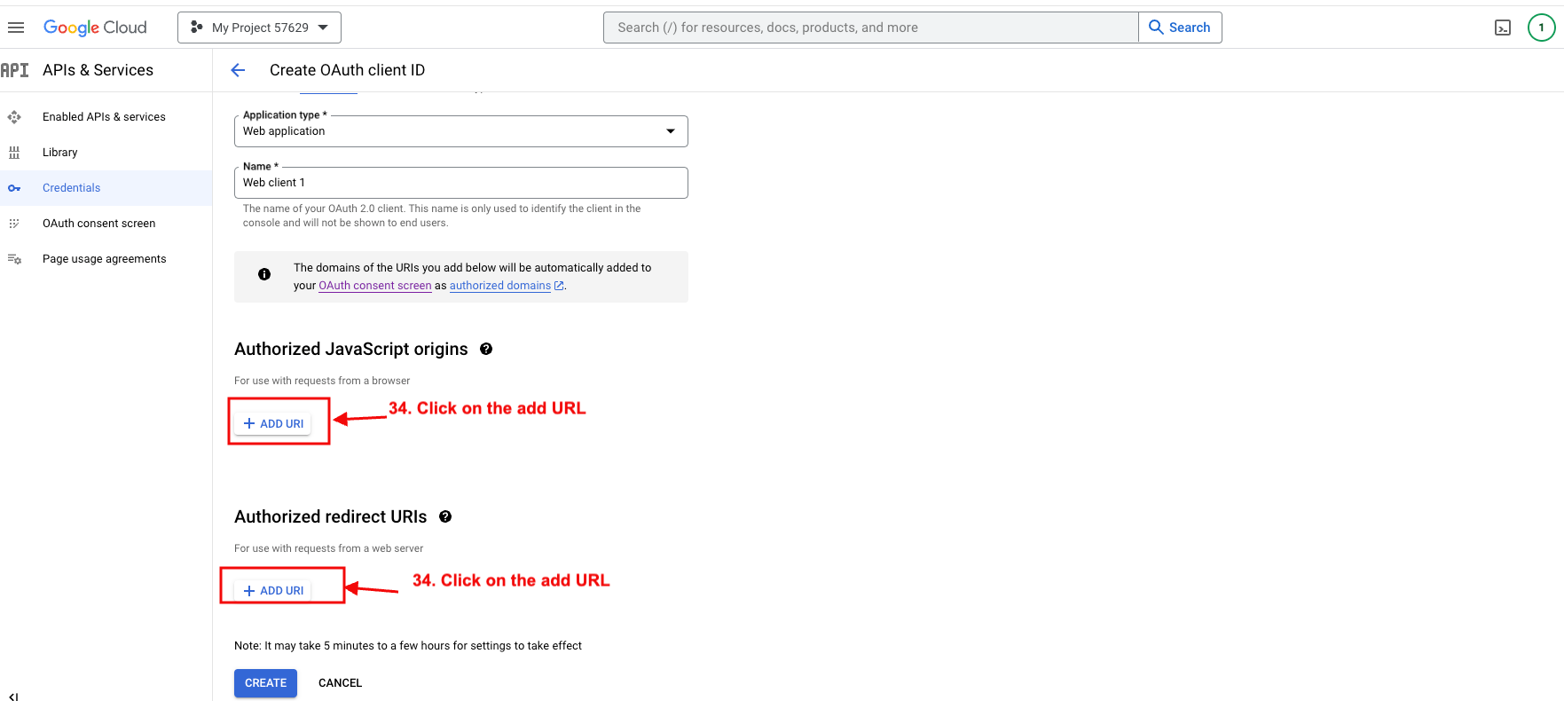 OAuth consent screen page4