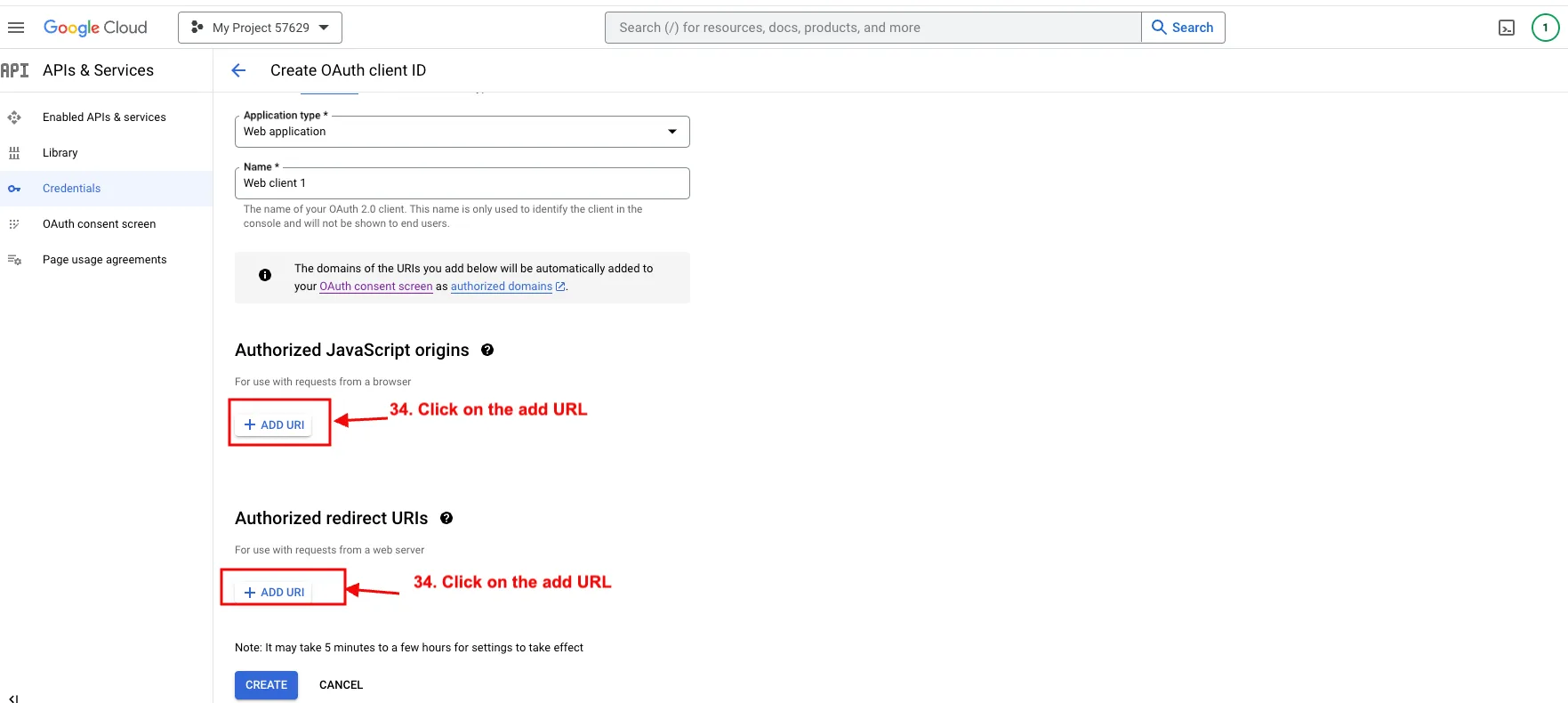 OAuth consent screen page4