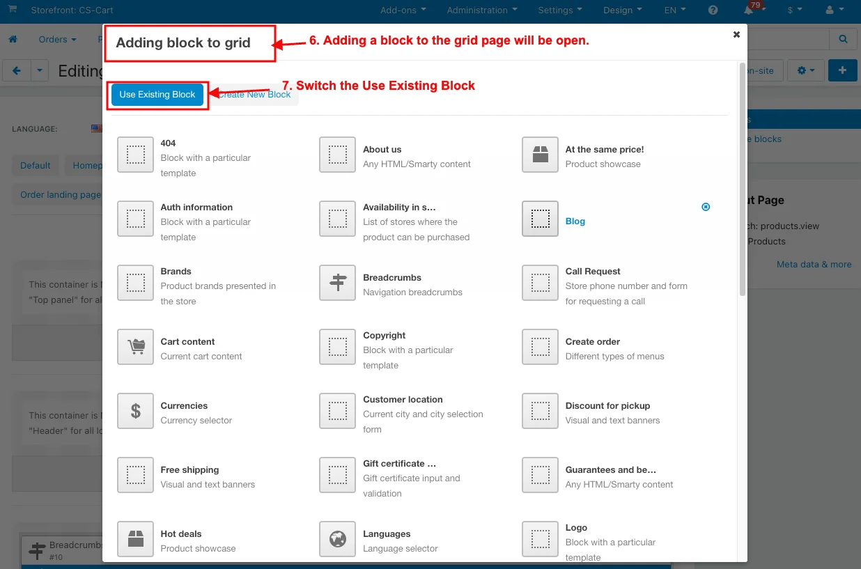 block name