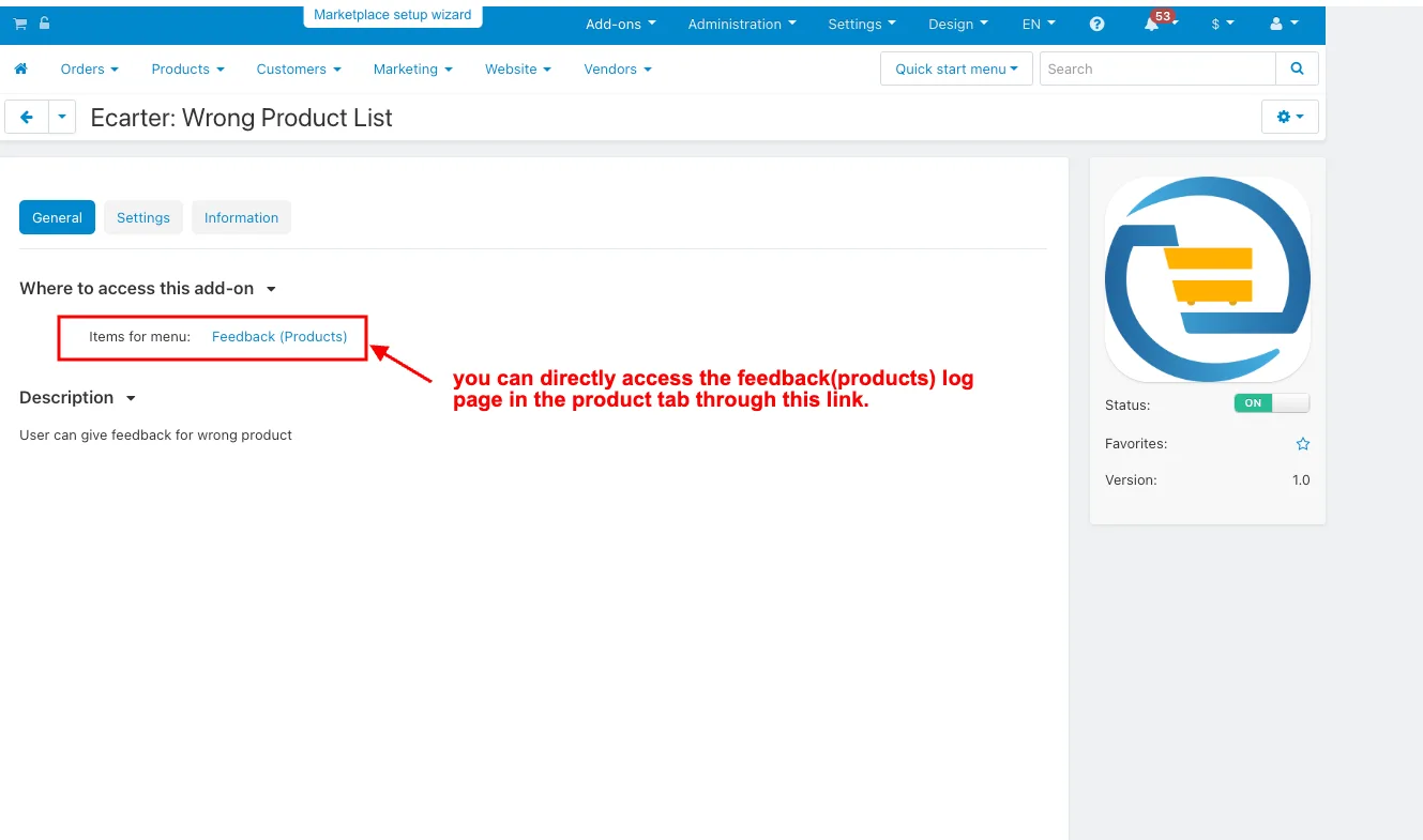 installation page