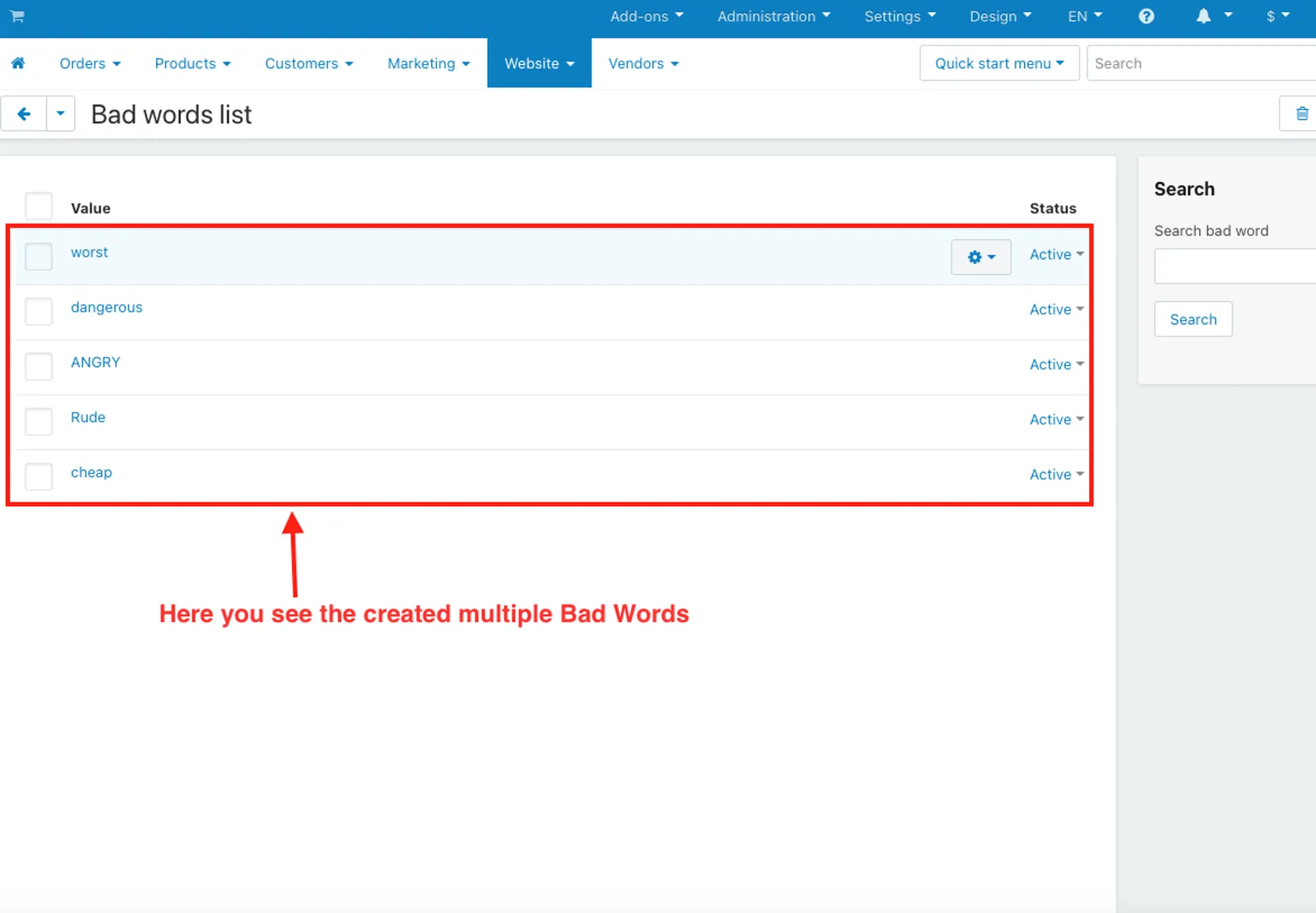 Word’s Blocker Addon — illustration 7