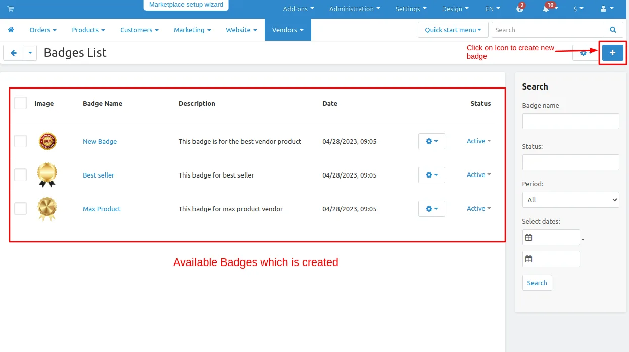 CS-Cart Vendor Badges Add-on: Seller Trust — illustration 4
