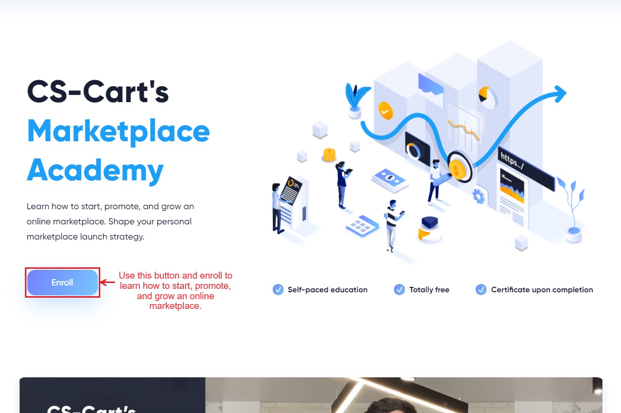 Enroll button