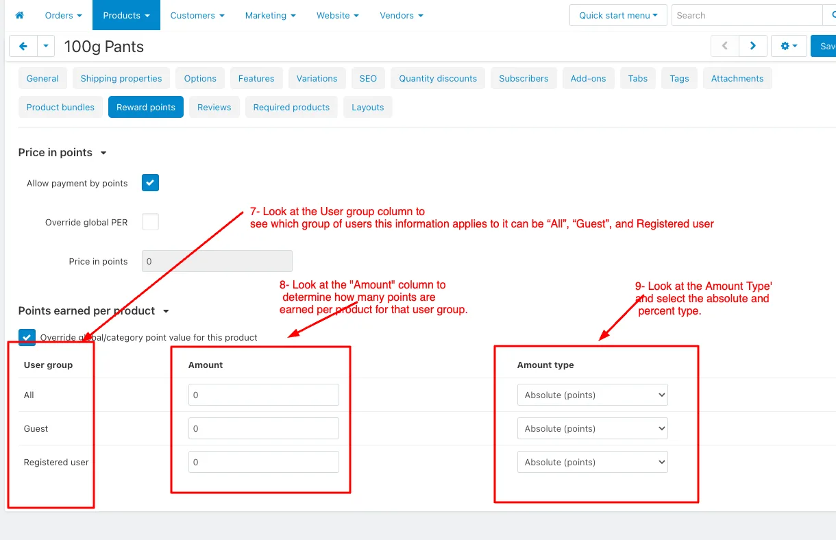 allow payment by points