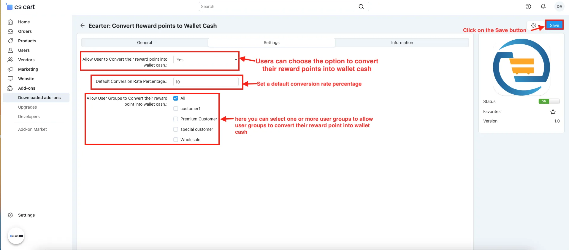 Convert Reward points to Wallet Cash — illustration 2