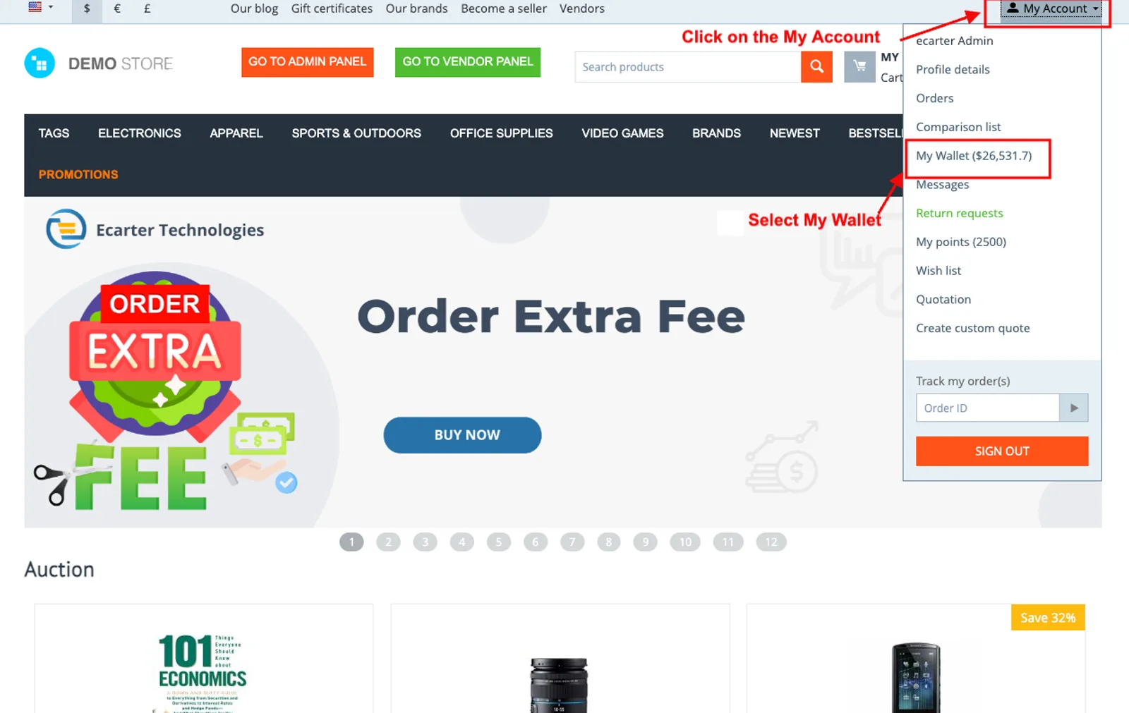 CS-Cart Wallet Add-on: Store Credit & Refunds — illustration 27