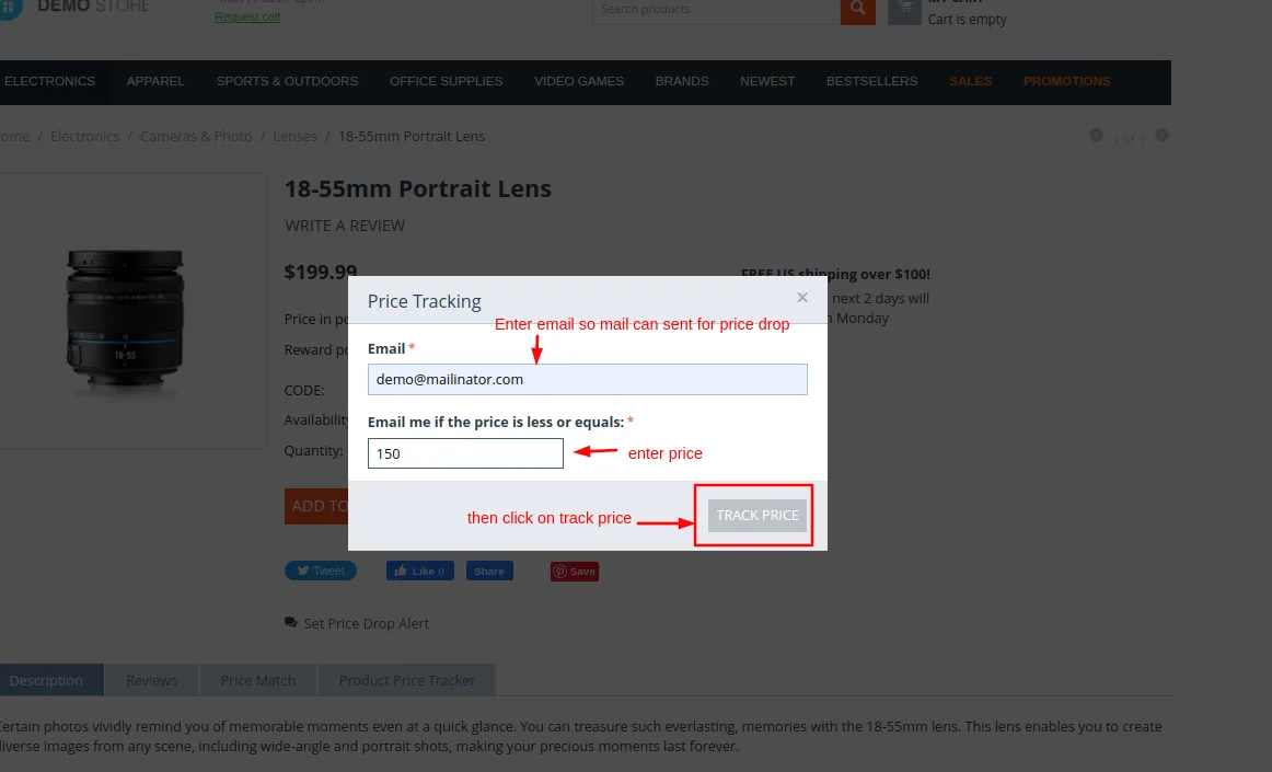 CS-Cart Price Tracker Add-on: Price-Drop Alerts — illustration 10