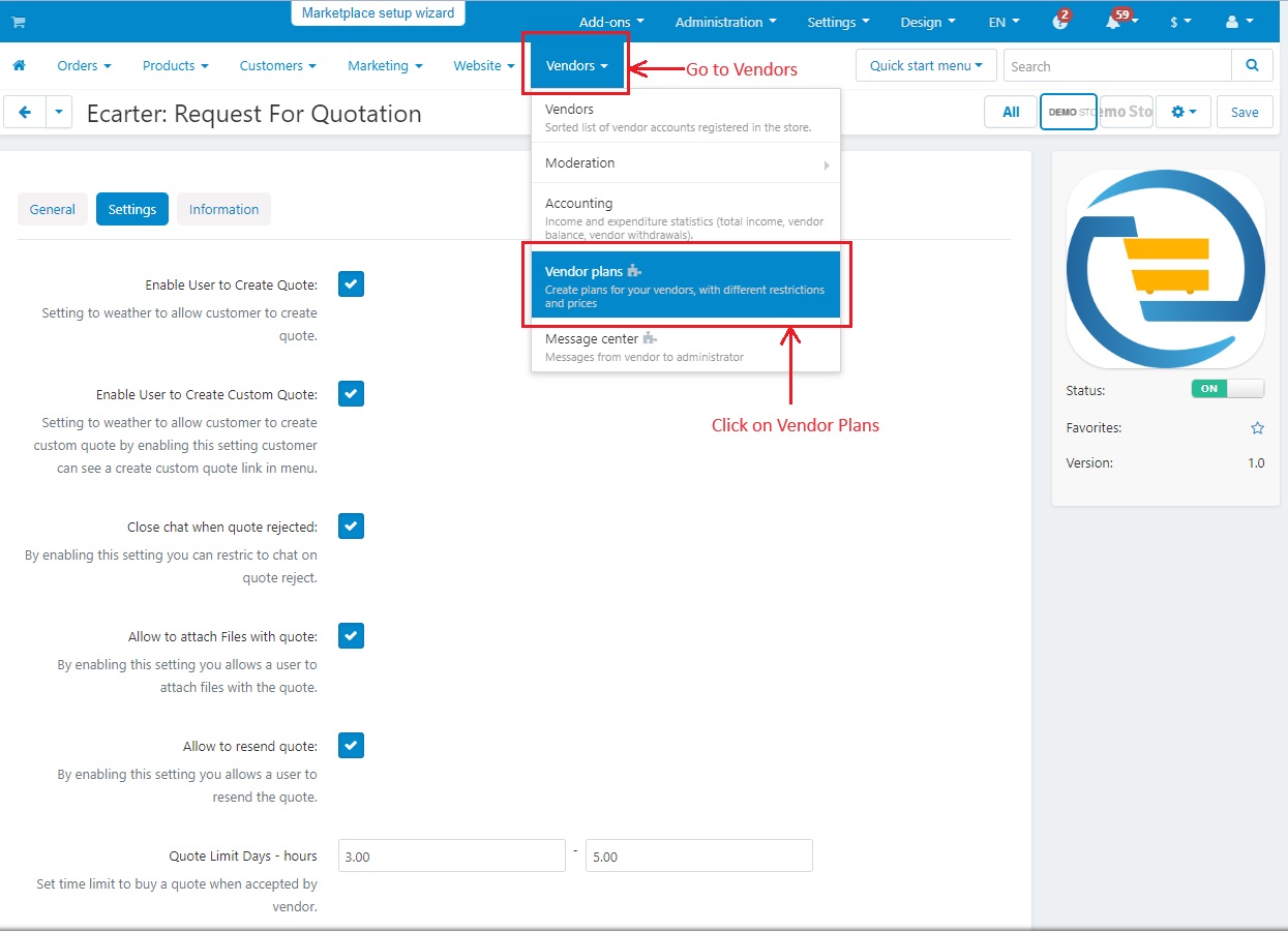 Add Product to Quote with vendor plan