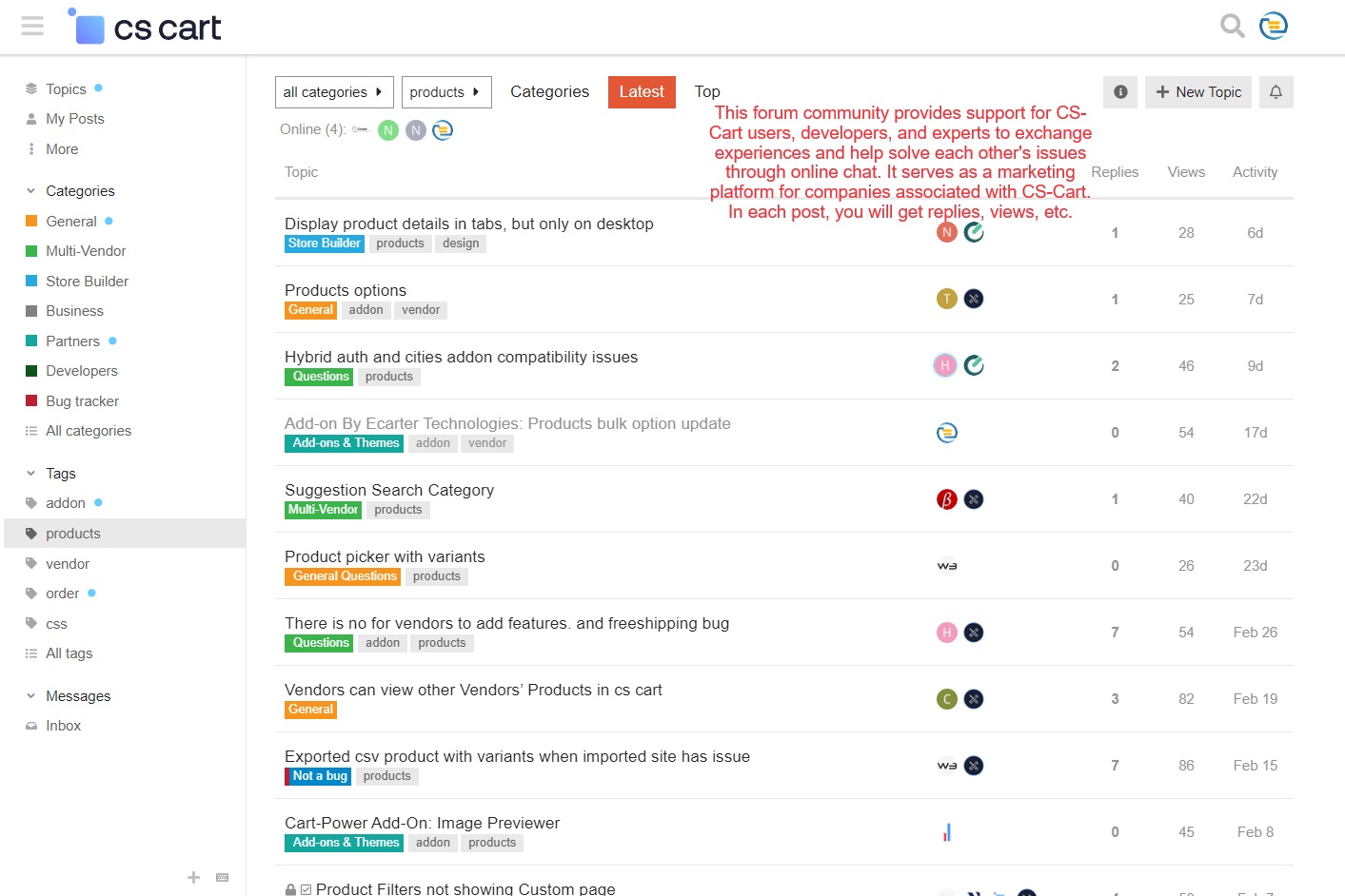 Forum to support CS-cart Users