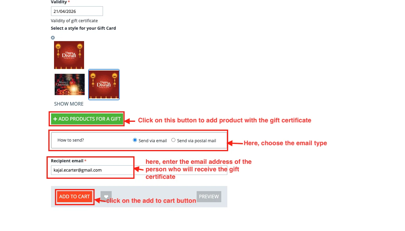 Advance Gift Certificate — illustration 12