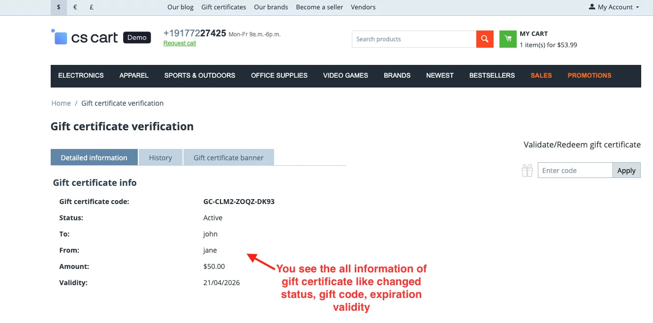Advance Gift Certificate — illustration 17