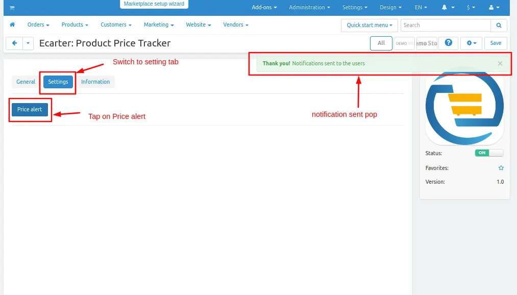CS-Cart Price Tracker Add-on: Price-Drop Alerts — illustration 16