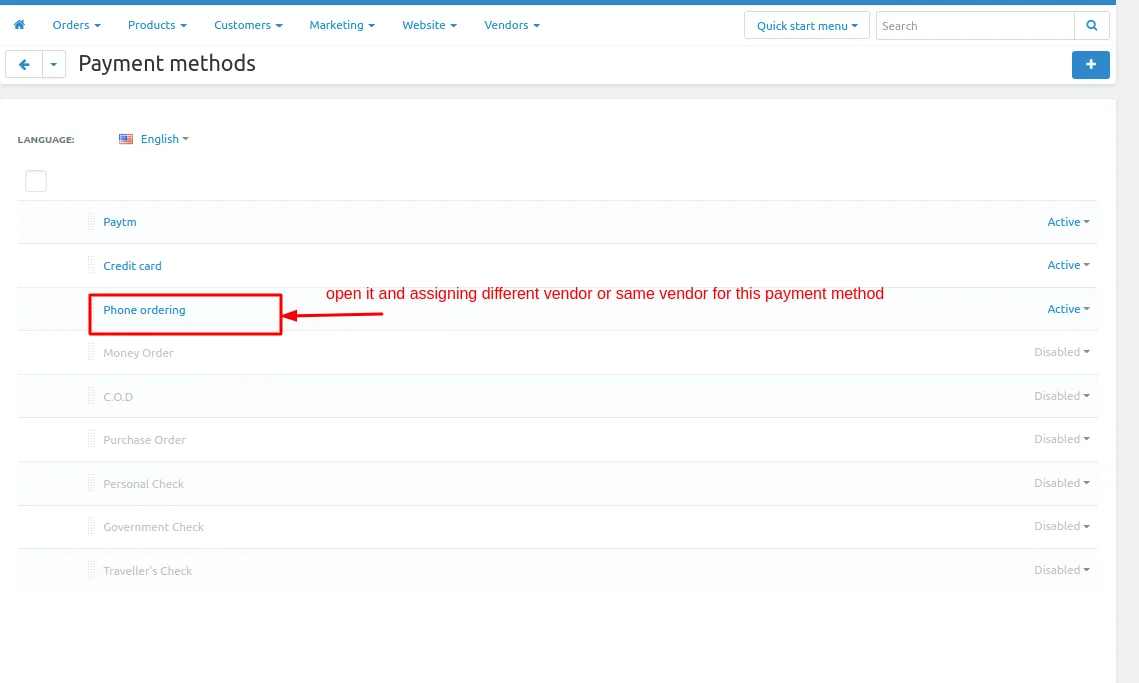 Vendor Wise Payment Method — illustration 13