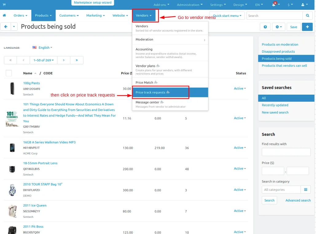 CS-Cart Price Tracker Add-on: Price-Drop Alerts — illustration 11