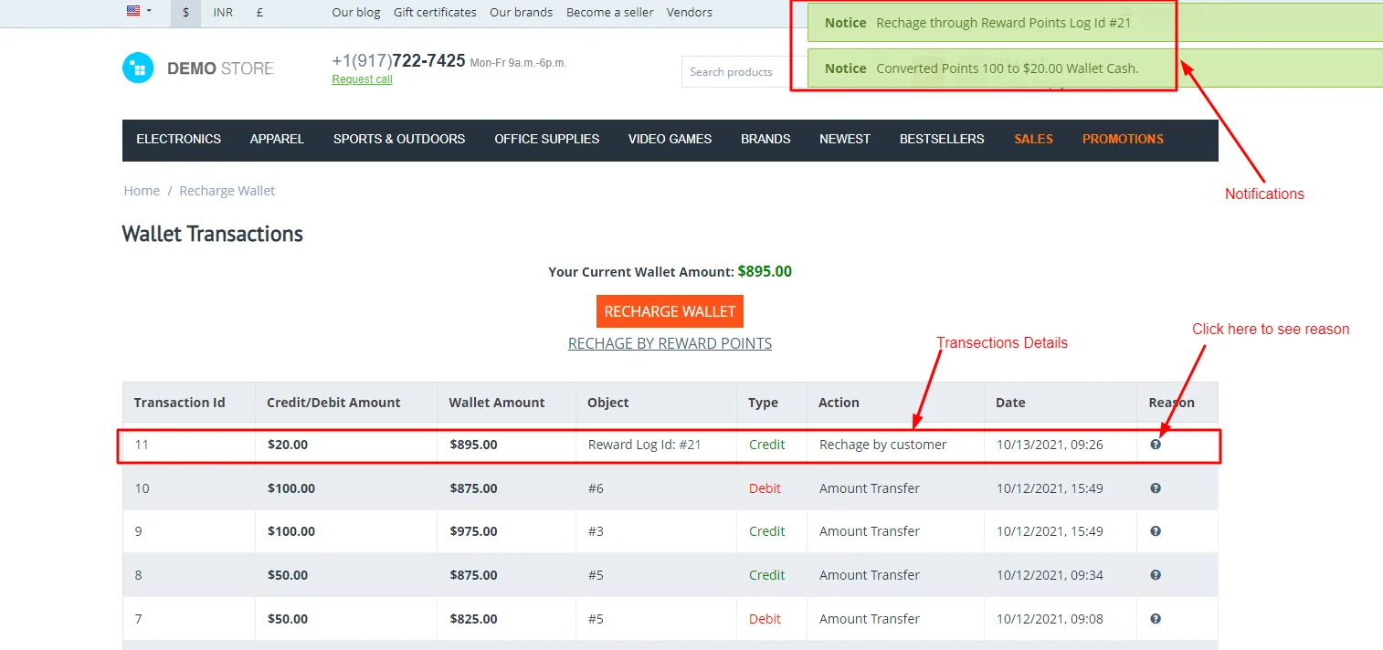 CS-Cart Wallet Add-on: Store Credit & Refunds — illustration 5