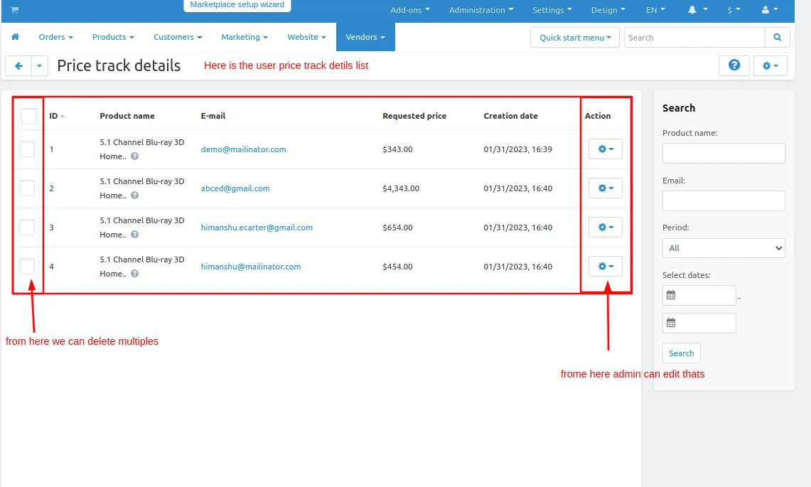 CS-Cart Price Tracker Add-on: Price-Drop Alerts — illustration 12