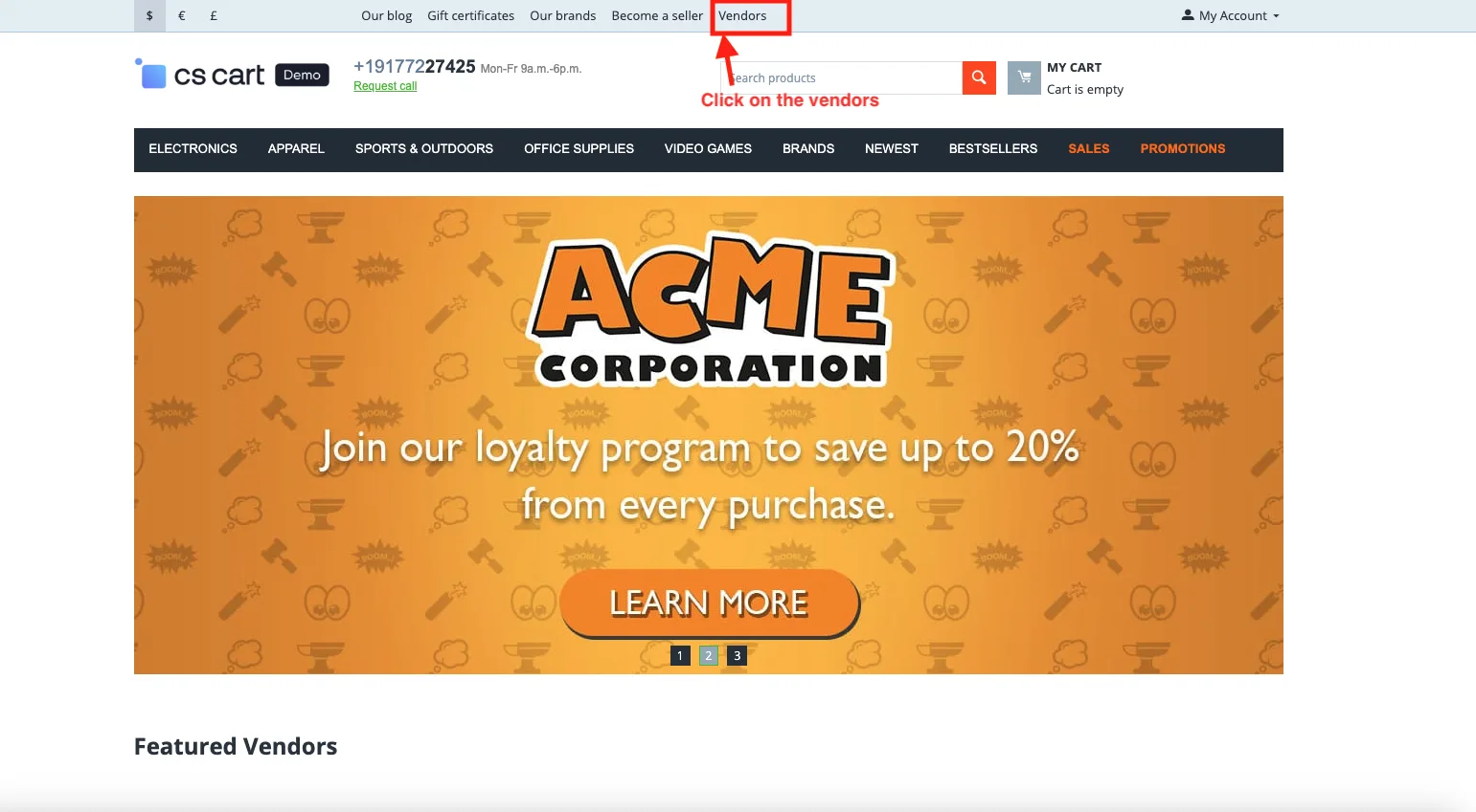 CS-Cart Vendor Filter Add-on: Shop by Seller — illustration 16