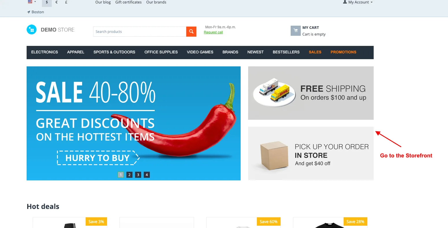 product page