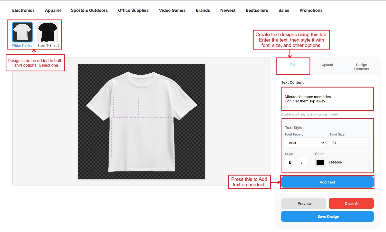 Add text field