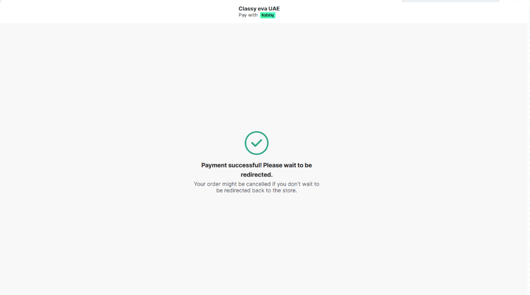 Payment successful page