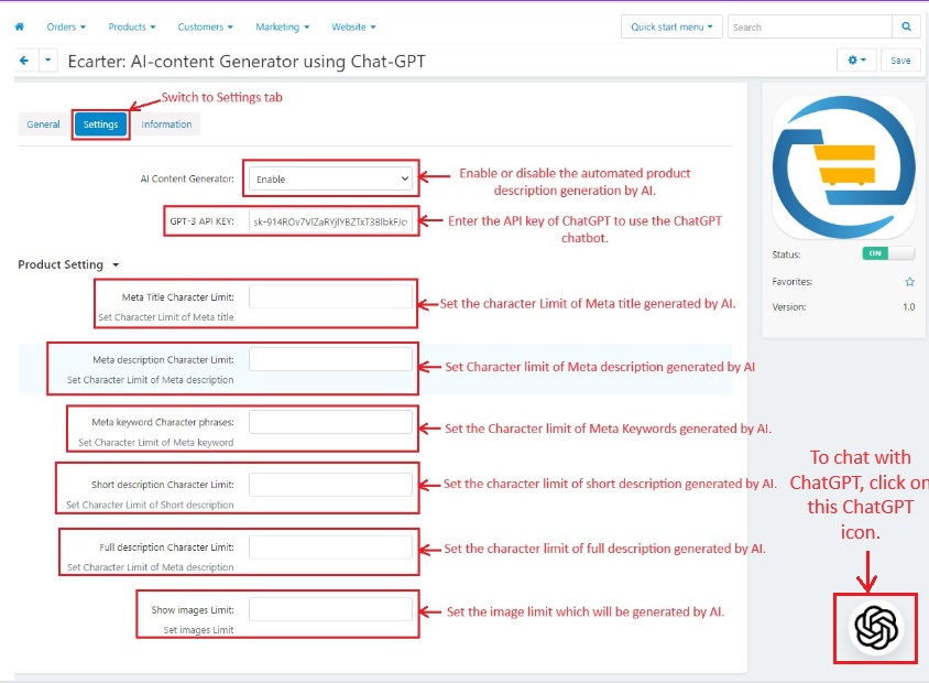 ChatGPT addon