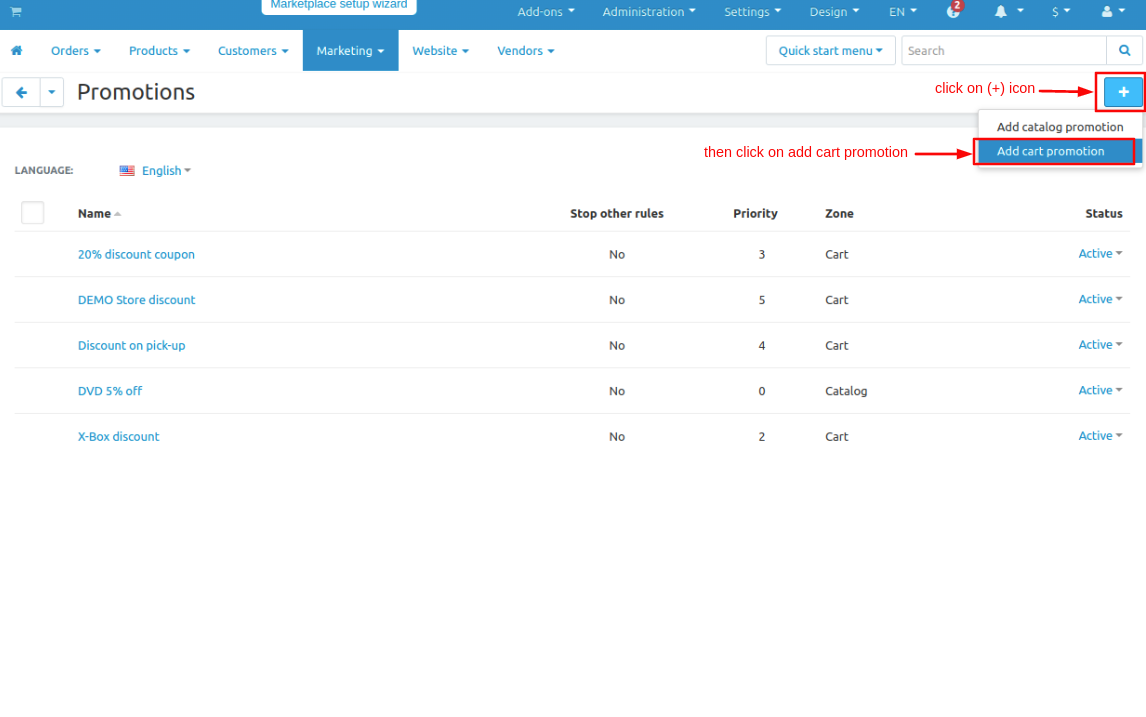 addon page