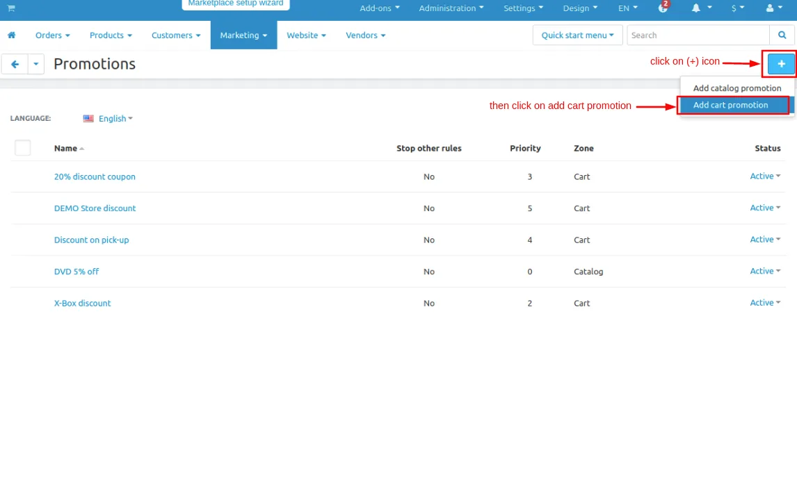 addon page