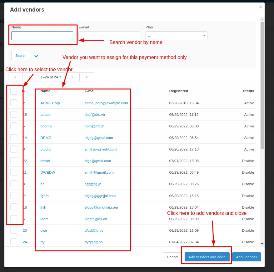 Vendor Wise Payment Method — illustration 7