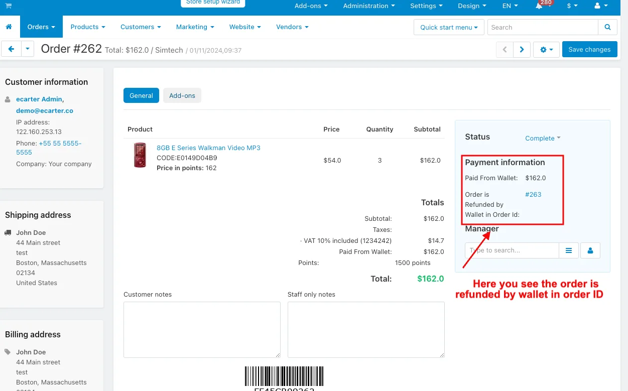 CS-Cart Wallet Add-on: Store Credit & Refunds — illustration 45