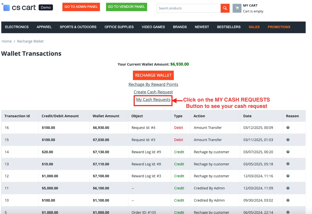 Transfer Wallet Cash to Account — illustration 12