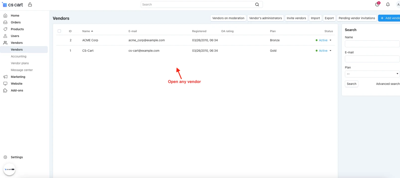 CS-Cart Vendor Filter Add-on: Shop by Seller — illustration 14