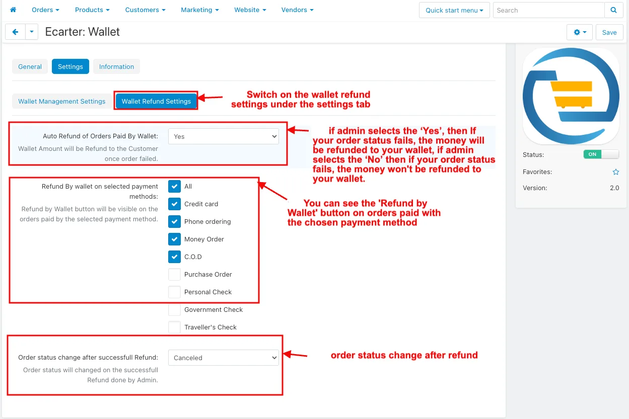 CS-Cart Wallet Add-on: Store Credit & Refunds — illustration 15