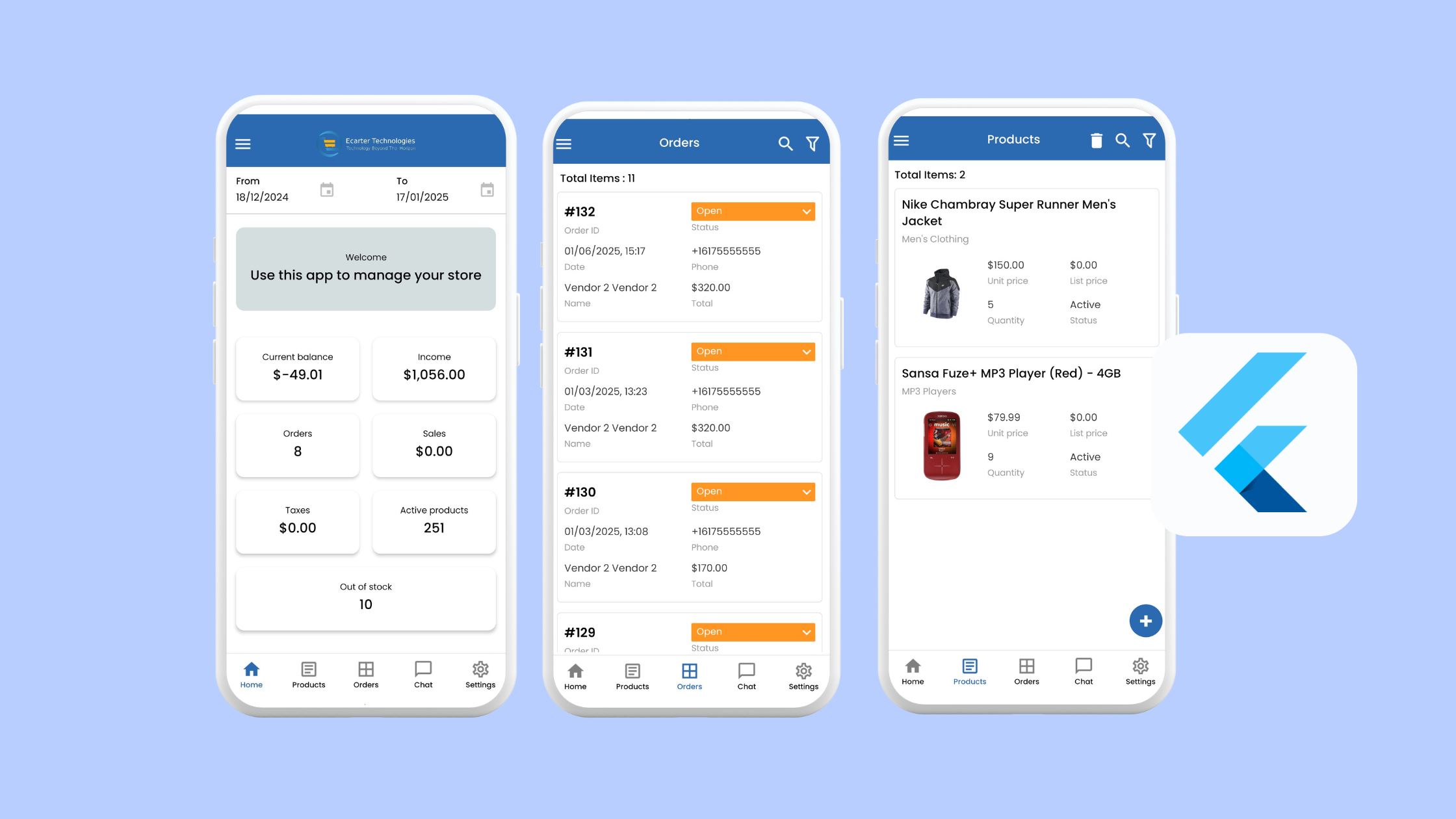 Vendor management application