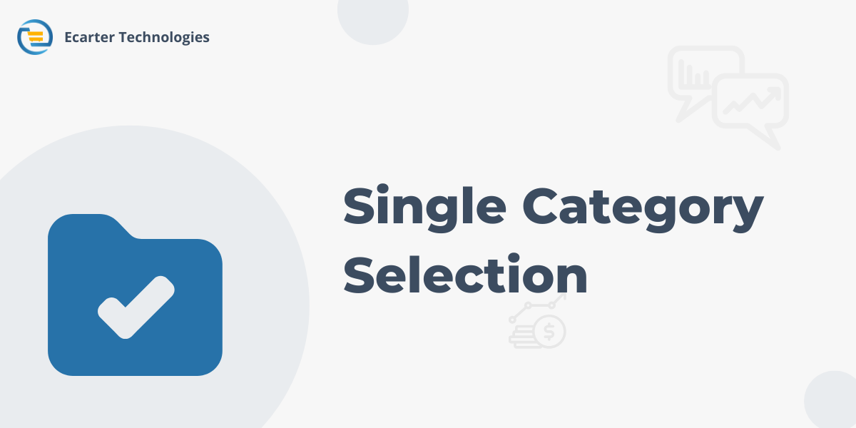 Single Category Selection